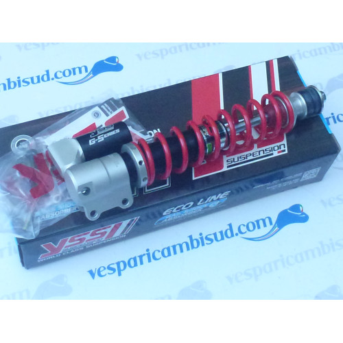 AMMORTIZZATORE ANTERIORE YSS CON SERBATOIO VK302-255T-03-858 VESPA PX 125-150-200 T5 MOLLA ROSSA