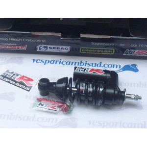 AMMORTIZZATORE ANTERIORE HITECH CARBONE "HTR" OLEOPNEUMATICO A GAS PLURIREGOLABILE VESPA 50 90 125 PRIMAVERA ET3 PK 50 PK 50 XL
