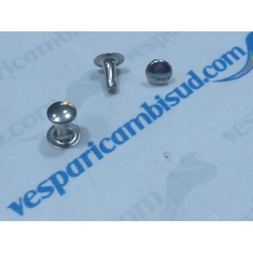 Kit 2 ribattini per fissagio striscia in gomma cofani Vespa 1947>1979
