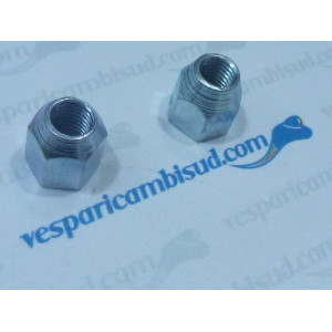 Kit 2 dado testa svasata da mm 9,fissaggio piastra chiusura sella,vespa gs 150 VS1T-5T
