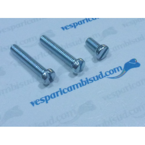 Kit 3 bullone con taglio cacciavite per fissaggio chiocciola volano,vespa