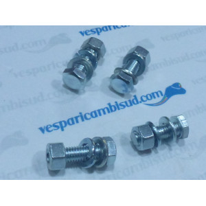 Kit n 4 bullone,dado e rondelle,fissaggio ponticelli cavalletto,vespa