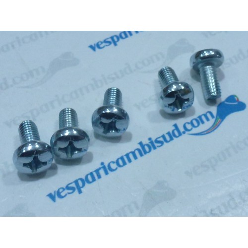 VITE TESTA CILINDRICA TAGLIO CROCE COPRIVENTOLA- M6x12 mm KIT 5 VITI