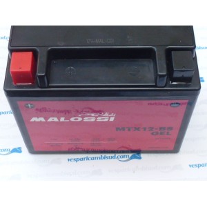 BATTERIA GEL ATTIVATA MALOSSI MTX12-BS 12V 10AH YTX12-BS 