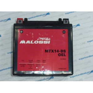 BATTERIA PRECARICATA AL GEL MALOSSI MTX14-BS YTX14-BS 12V-12AH
