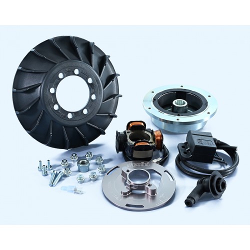 KIT ACCENSIONE ELETTRONICA 12V POLINI VOLANO 1,4 KG STATORE VESPA PX 125 150 200