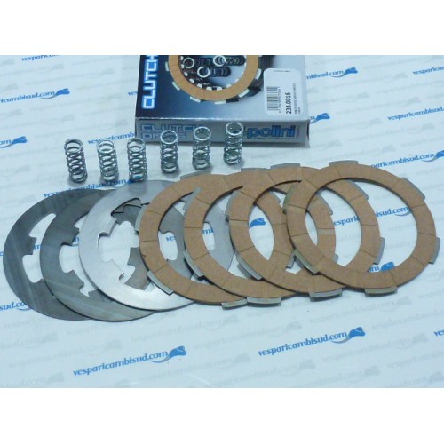 SERIE DISCHI FRIZIONE POLINI PIAGGIO VESPA 50 HP FL FL2-APE 50 FL FL2 FL3 RST 4 DISCHI