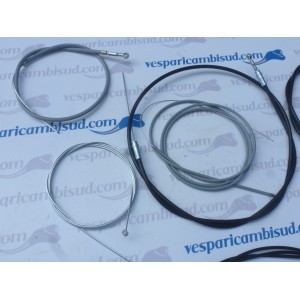 Kit Trasmissione Guaine Teflon Freno Cambio Starter Vespa 50 HP FL FL2