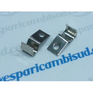 Kit n 2 piastrina nichelato, ferma trasmissione frizione e acceleratore