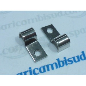 Kit n 2 piastrina nichelato, ferma trasmissione frizione e acceleratore