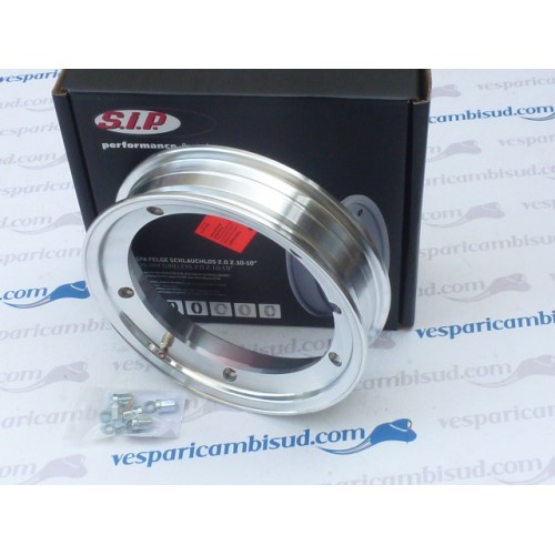 CERCHIO TUBELESS SIP 2.0 ALLUMINIO LUCIDO 2.10-10