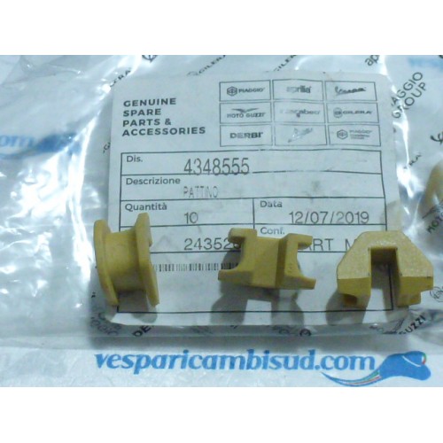 KIT 3 CURSORI TASSELLI PATTINO TRAINO GIALLI PIAGGIO 125 150 200