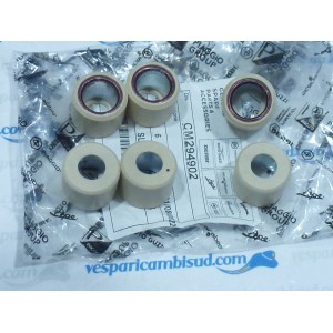 KIT 6 RULLI ORIGINALI PIAGGIO 21X17 GR 14,0 ORIGINALI PIAGGIO