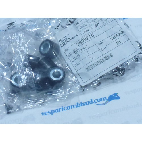 KIT 6 RULLI NERI 16x13 8,3 PIAGGIO VESPA ET2 50 ('97-04/'98) - QUARTZ - SFERA - ZIP