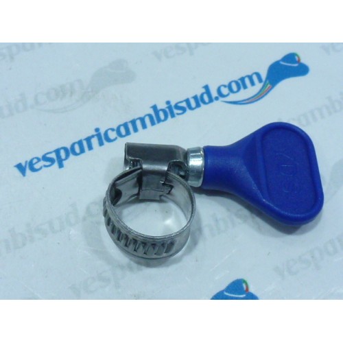 Molletta stringitubo tubo per la benzina Butterfl Ø 8-12 mm acciaio blu