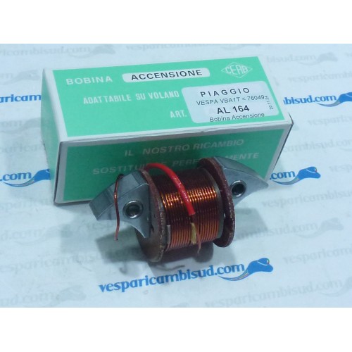 BOBINA ACCENSIONE INTERNA VESPA 150 VBA FINO AL TELAIO 76.049
