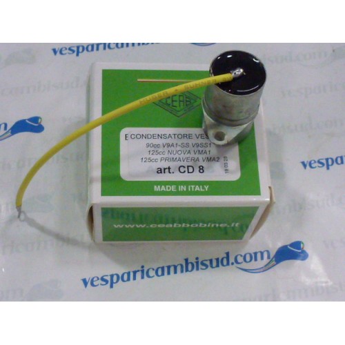 CONDENSATORE ELETTRONICO CEAB VESPA 90 V9A1T-V9SS1 125 NUOVA VMA1T 125 PRIMAVERA VMA2T
