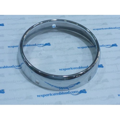Cornice cromata per faro SIEM al manubrio,vespa 150 vb1t - gs vs1t>4t.