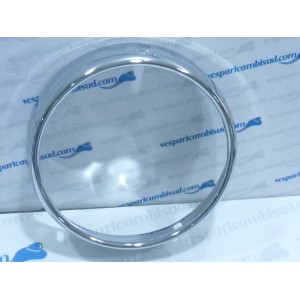 Cornice cromata per faro SIEM al manubrio,vespa 150 vb1t - gs vs1t>4t.