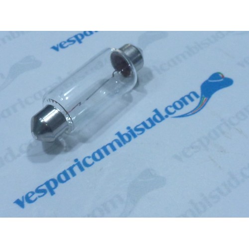 Lampadina 6v x 15w a siluro mm. 15 x 43,vespa - ciclomotori.