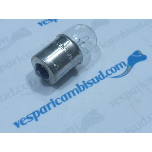 Lampadina luce stop 6V 10W a sfera unipolare tipo ba15s,vespa.