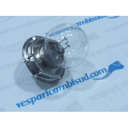 Lampadine 6V 15 W  tipo piattello con zoccolo p26s,vespa - ciclomotori.