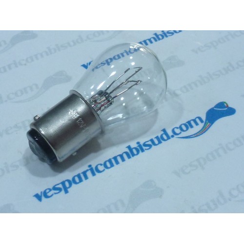 LAMPADINA BAY 15d (12V 21/5W) DOPPIO FILAMENTO-LUCE POSIZIONE E STOP FANALE POSTERIORE