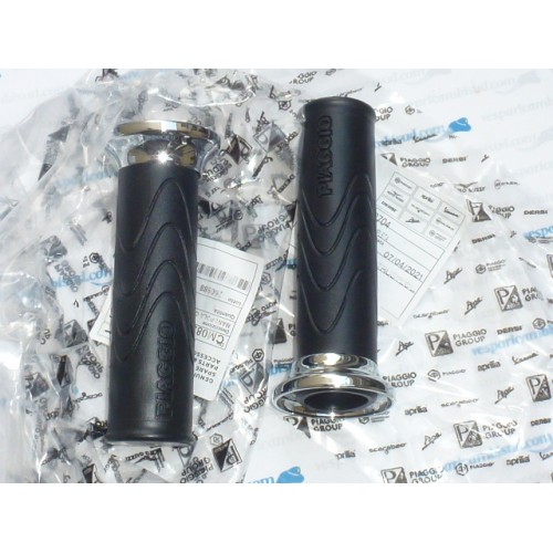 COPPIA MANOPOLE COMPLETE ORIGINALI PIAGGIO LIBERTY MOC 50 125 150