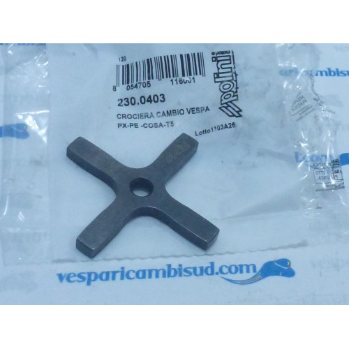 Crociera Cambio Rinforzata Polini MOD.Liscia Vespa PX 125 150 200 Arcobaleno T5