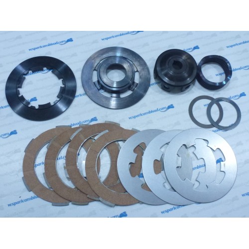 KIT FRIZIONE POLINI RACING WAVE FOR RACE 4 DISCHI 1 MOLLA  VESPA 50 ET3 PRIM