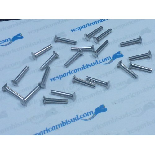 Kit ribattini fissaggio listelli della pedana,vespa 20 PZ