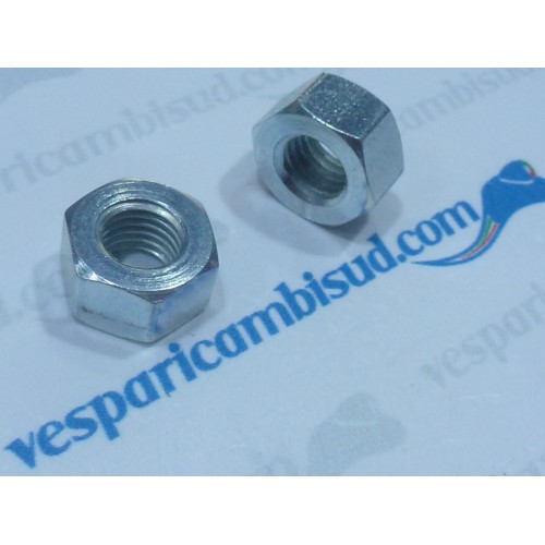 Kit n 2 dadi mm.9 x 14 altezza mm 8 zincato, Vespa - ape.