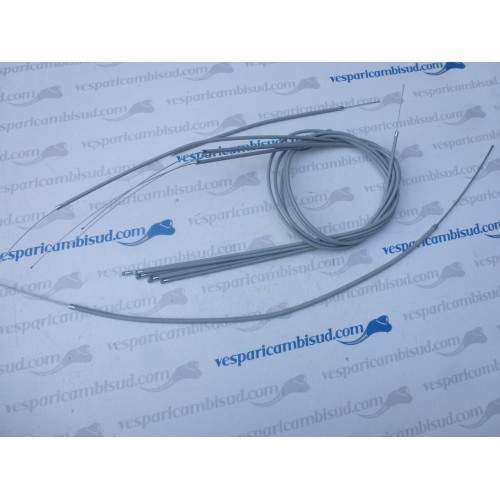 PER LAMBRETTA LI 3 SERIE KIT GUAINE E CAVI GRIGI 