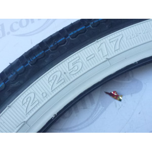PER PIAGGIO CIAO PNEUMATICO KENDA 2.25-17 33L K252 FASCIA BIANCA
