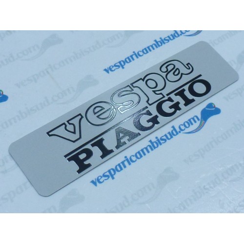 TARGHETTA "VESPA PIAGGIO" ADESIVA PER SERBATOIO - CIAO - Sì - BRAVO
