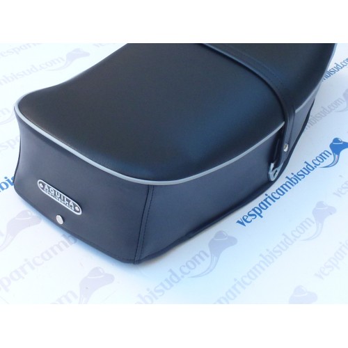 Sella lunga biposto completa,vespa 125 - 150 nera