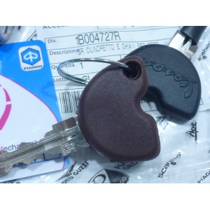 KIT 1 SERRATURA E 2 CHIAVI ORIGINALI PIAGGIO VESPA GTS SEI GIORNI PRIMAVERA