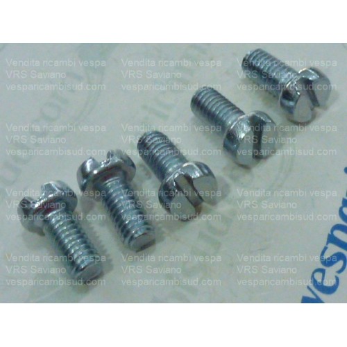 Vite a taglio mm 6 x12 fissaggio coperchio chiocciola kit 5pz.