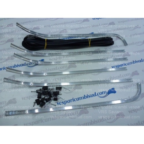 KIT STRISCE PEDANA listelli,gomma,terminali,ribattini,vespa px - pe