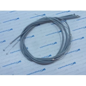 KIT CAVI TRASMISSIONE TEFLON GRIGI PER PIAGGIO CIAO SC