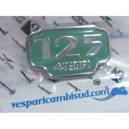 Targhetta adesiva originale Piaggio VESPA et4 "125 4 TEMPI"
