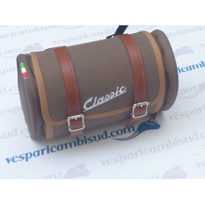 Borsa Classic su portapacchi posteriore, 25x17x15 cm canvas verde oliva