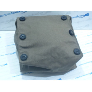 Borsa in naylon "CALAMITATA" VERDE OLIVA Classic RETRO scudo VESPA FARO BASSO STRUZZO