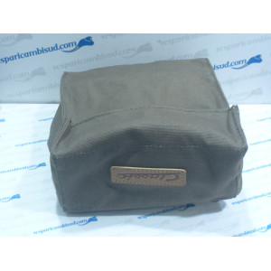 Borsa in naylon "CALAMITATA" VERDE OLIVA Classic RETRO scudo VESPA FARO BASSO STRUZZO