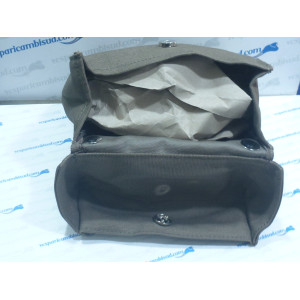 Borsa in naylon "CALAMITATA" VERDE OLIVA Classic RETRO scudo VESPA FARO BASSO STRUZZO