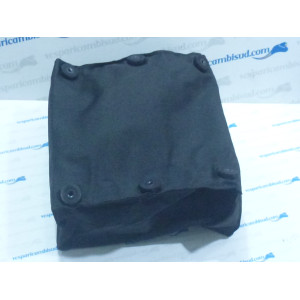 Borsa in naylon "CALAMITATA" nero Classic RETRO scudo VESPA FARO BASSO STRUZZO