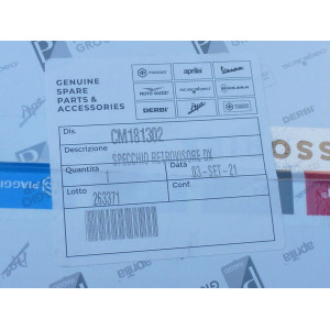 COPPIA SPECCHIETTI DX E SX ORIGiNALI PIAGGIO  