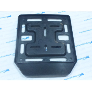 PORTA TARGA MOTO IN PLASTICA NERA PER TARGHE FINO AL 1998 - VECCHIE DIMENSIONI mm.170