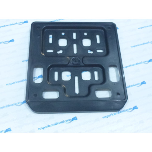 PORTA TARGA  NERO TIPO GRANDE  IN NYLON ANTIURTO PER TARGHE mm. 177 