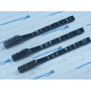 SET DI SPAZZOLE 180MM COMPOSTO DA 3 PZ 1 IN OTTONE 1 IN PLASTICA 1 ACCIAIO